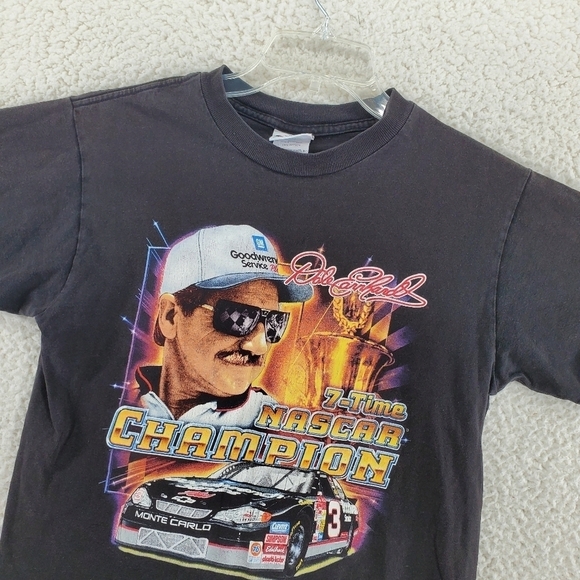 Vtg Chase Dale Earnhardt T-Shirt Youth XL 18/20 NASCAR Champ 2-Sided Graphic Y2K - Picture 9 of 11